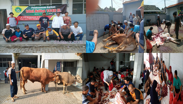 pelaksanaan-qurban-1440-h-yayasan-pendidikan-dan-pondok-pesantren-al-amanah-al-bantani